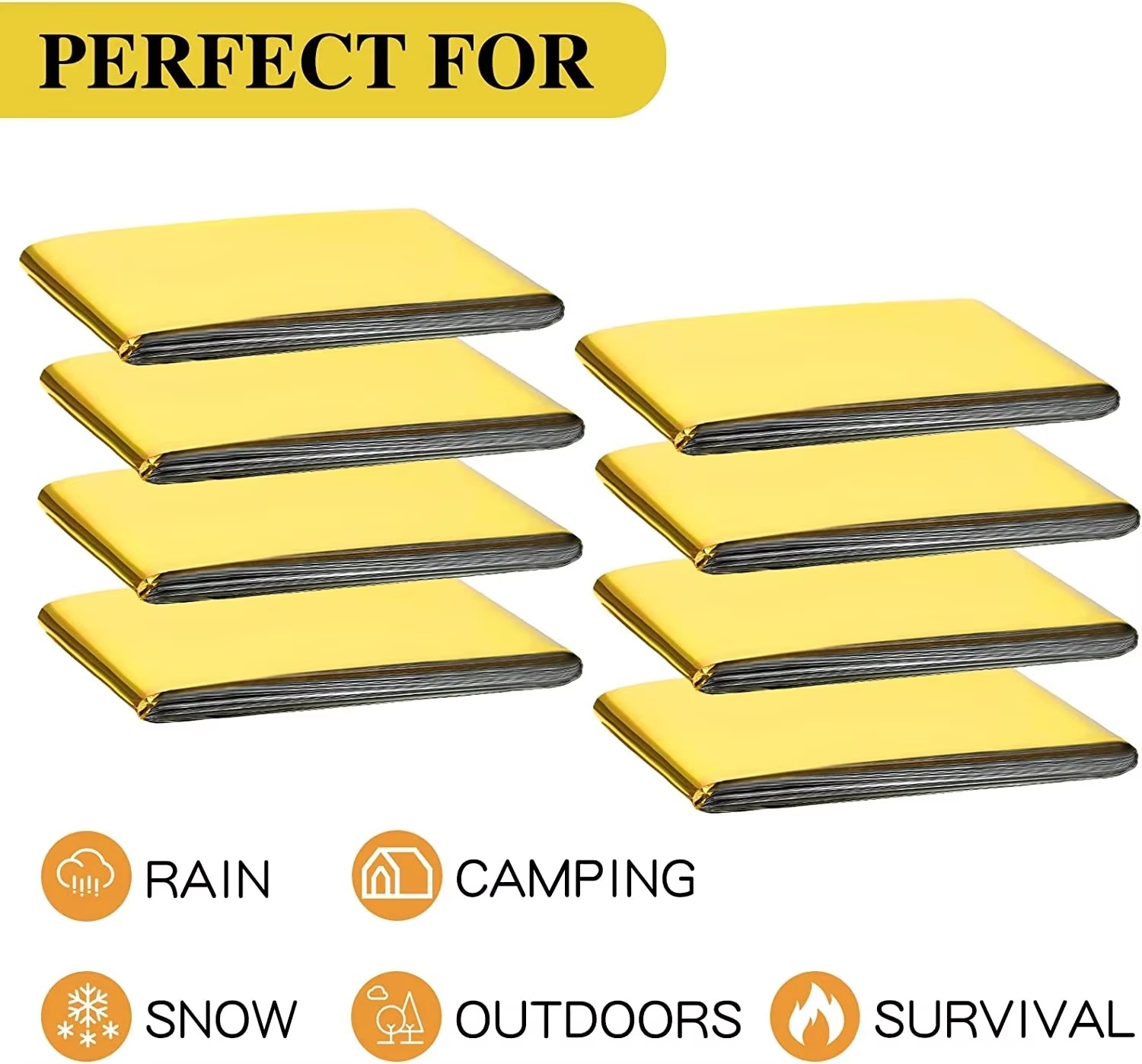 15-1Pcs Notfall Thermische Decke Falten Wasserdicht Winddicht Sonnenschirm Rettungs Decke Outdoor Überleben Erste Hilfe Camping Matte Pad