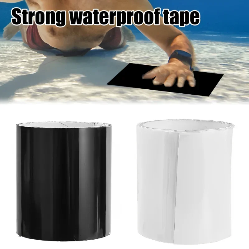 Cinta adhesiva para piscina, cinta de sellado impermeable, tapón para fugas para tuberías, parches, agujeros y pegatina de butilo para grietas, barrera de pegamento fuerte