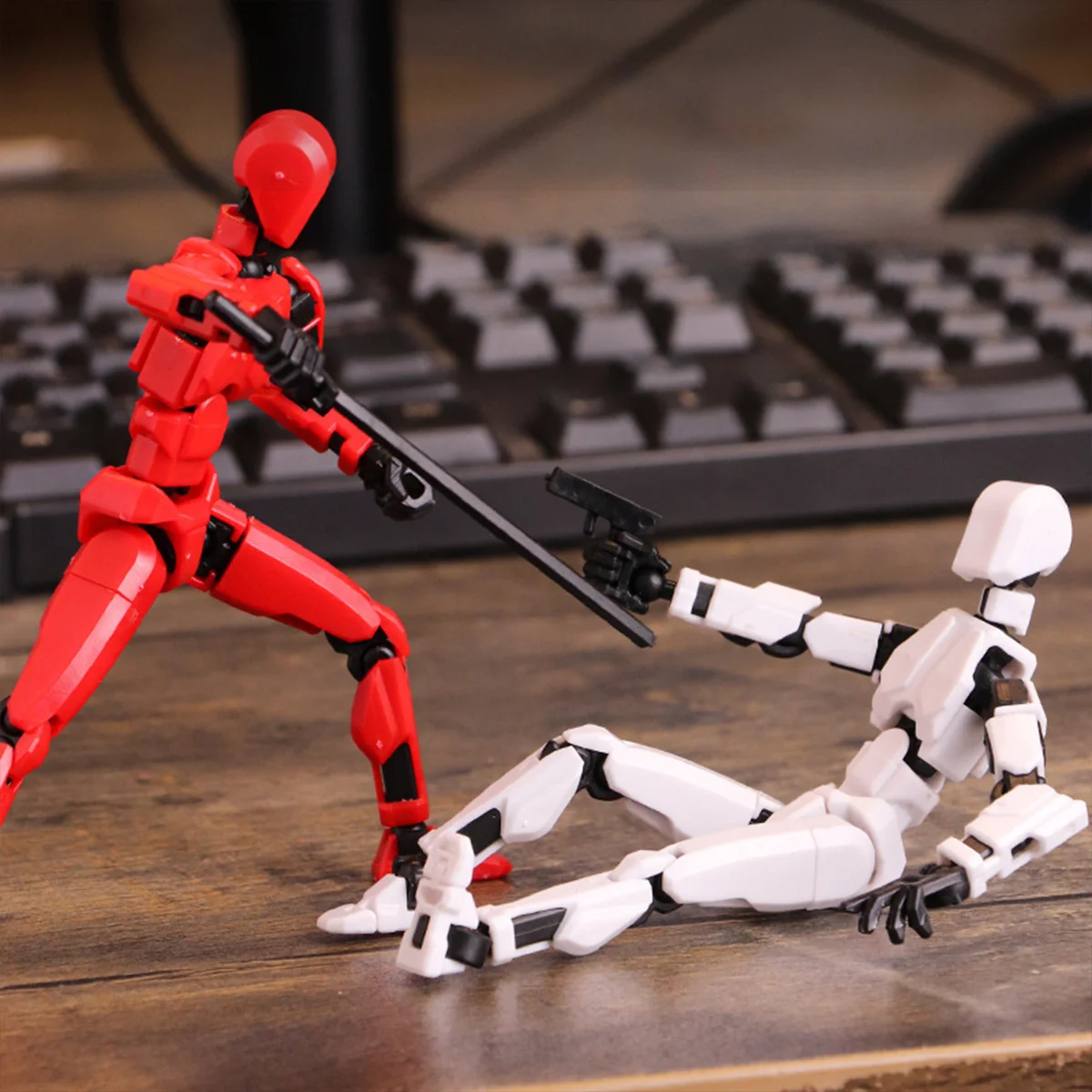 ホット販売多関節可動シェイプシフトロボット 3D プリントマネキン 5 アクションフィギュアおもちゃ親子ゲーム子供のためのギフト