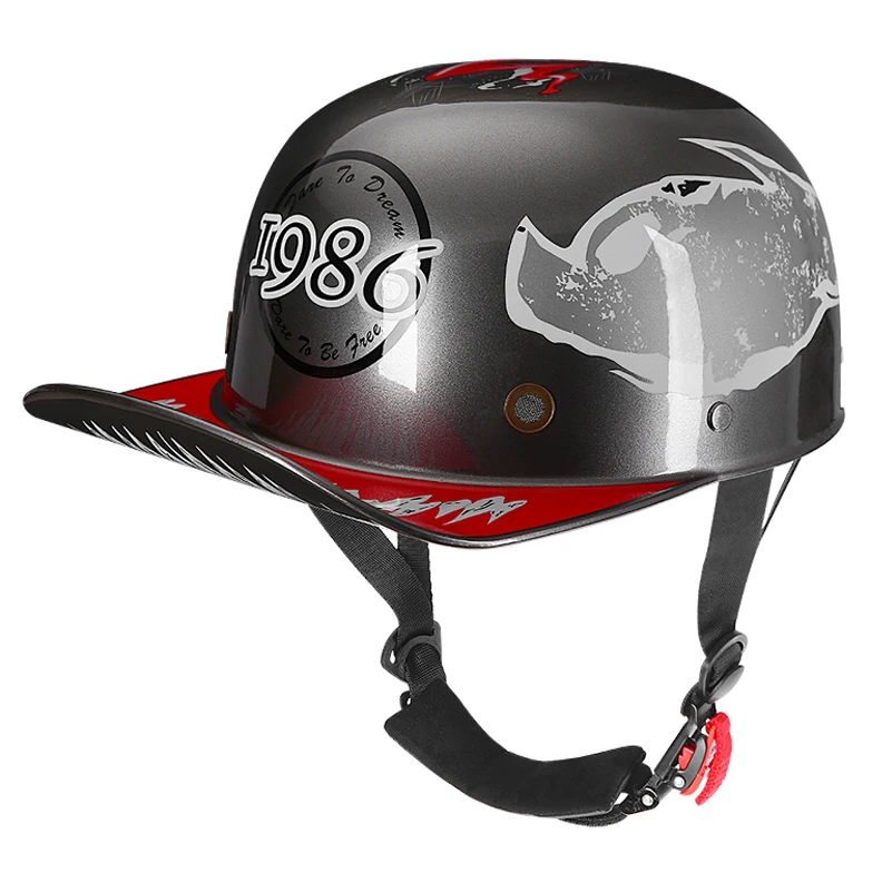 Casco de Venom para motocicleta, gorra de béisbol Retro, accesorios para gorra de béisbol de motocicleta, Casco de pato Vitange Dot Casco Moto 2023