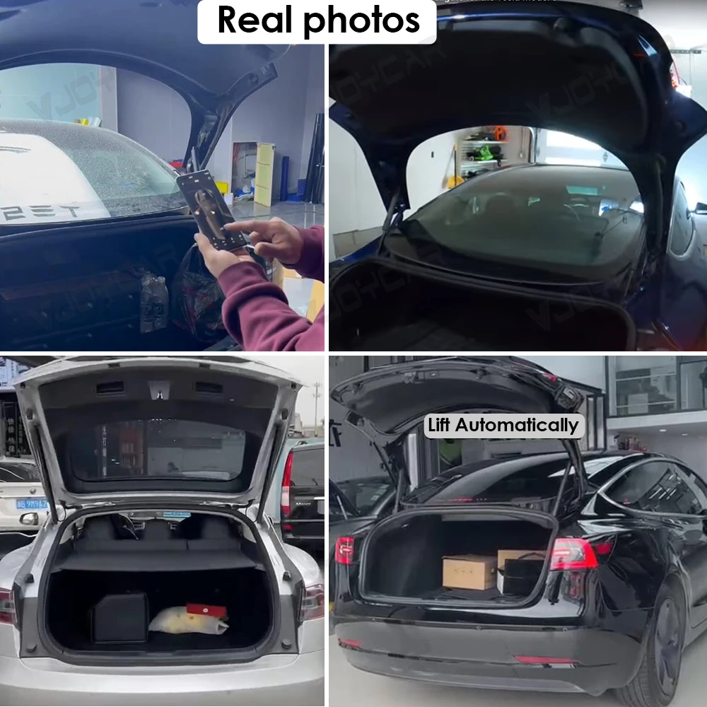 VJOYCAR-maletero trasero de potencia automática para Tesla Model 3 S, elevador automático eléctrico, aplicación de puerta trasera, Control de pantalla clave, Sensor de pie opcional