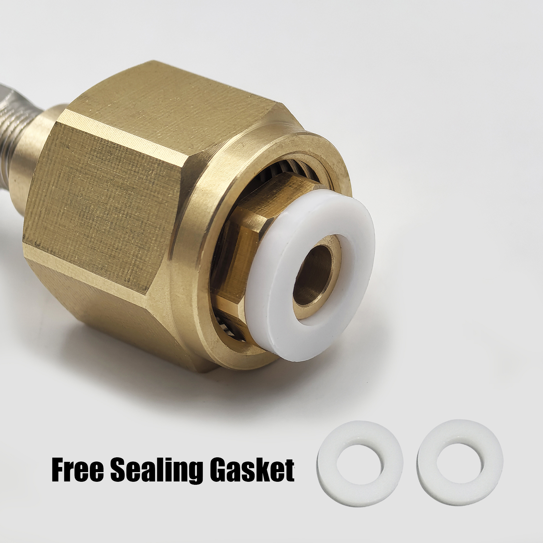 Soda Water Accessories Tank CO2 Cylinder Thread Size with W21.8-14 CGA320 G3/4 8mm Quick Disconnection Nipple Copper Material
