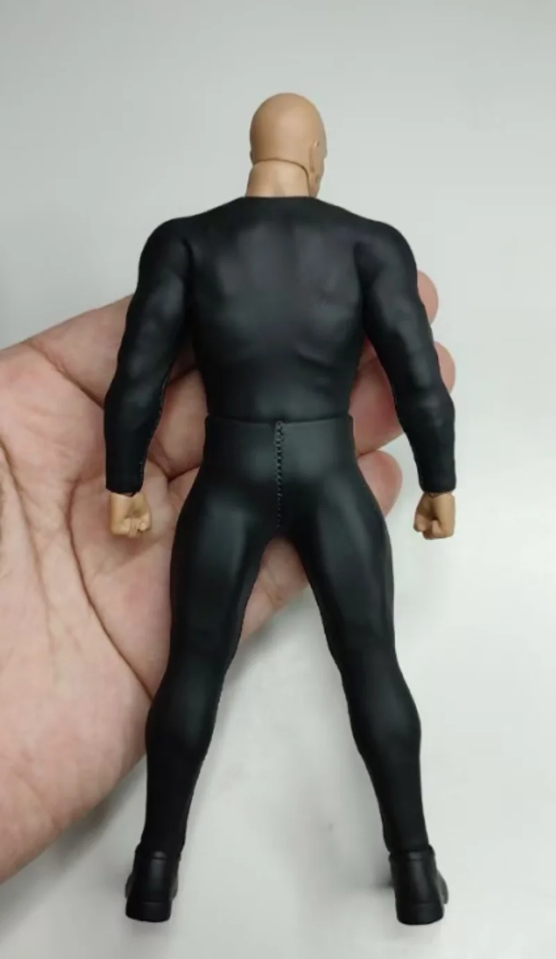 Vtoys用タイトフィットスーツセット,ブラックトップとパンツ,6インチモデル,1:12スケール