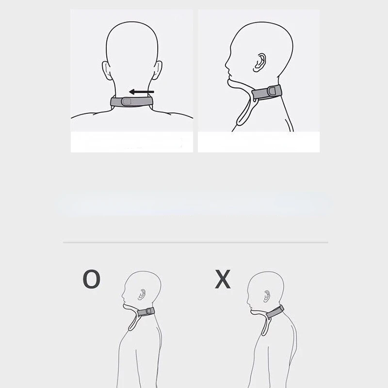 Corretor de postura colar cervical pescoço cinta dispositivo de tração cervical pescoço cervical cintas cuidados de saúde pescoço para evitar cabeça baixa