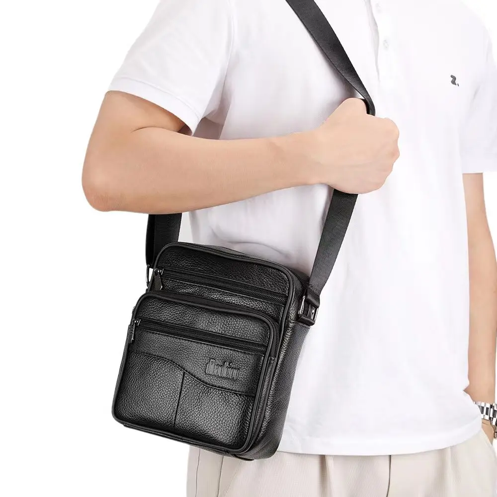 Männer Große größe Echtes Leder Schulter Taschen Hohe qualität Tote Mode Business Mann Umhängetasche Messenger Tasche Leder Taschen