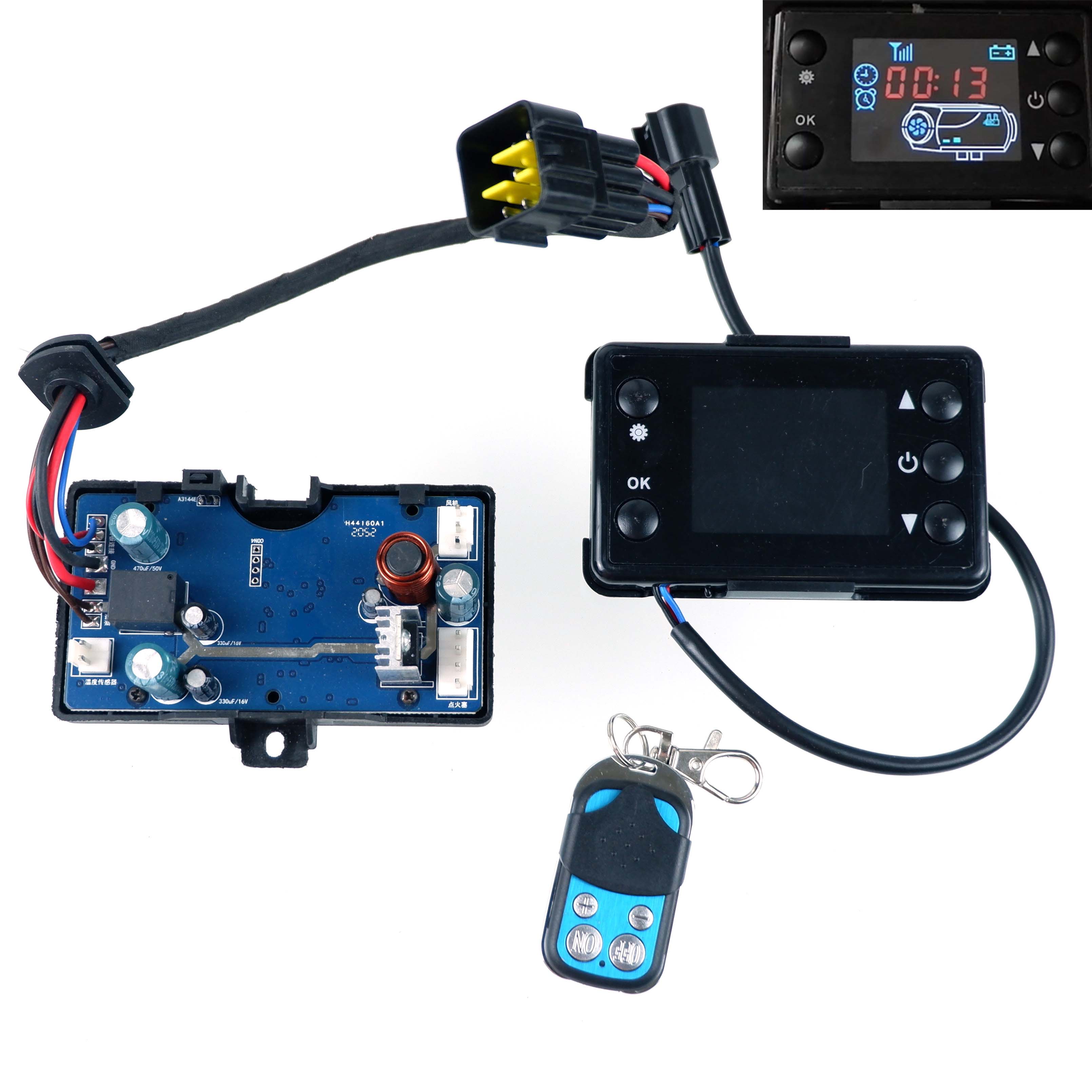 12V 24V 2KW 3KW 5KW 8KW Air Diesel Đậu Xe Máy Màn Hình LCD Công Tắc Điều Khiển Từ Xa Ban Cho xe Tải Xe Tải Văn Thuyền