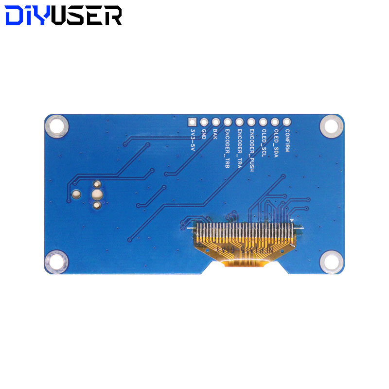 DIYUSER 1.3-inch OLED Display Module (White/Blue) EC11 Rotary Encoder Button  IIC Interface LCD Screen for Arduino Projects