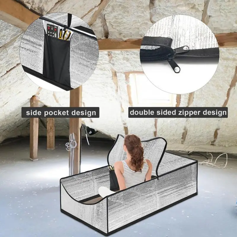 ห้องใต้หลังคาเต็นท์ฉนวนกันความร้อน 54x25x11 Attic บันไดปิดผนึก Barrier ฝุ่น Attic ฉนวนกันความร้อนทนไฟ Attic ประตู