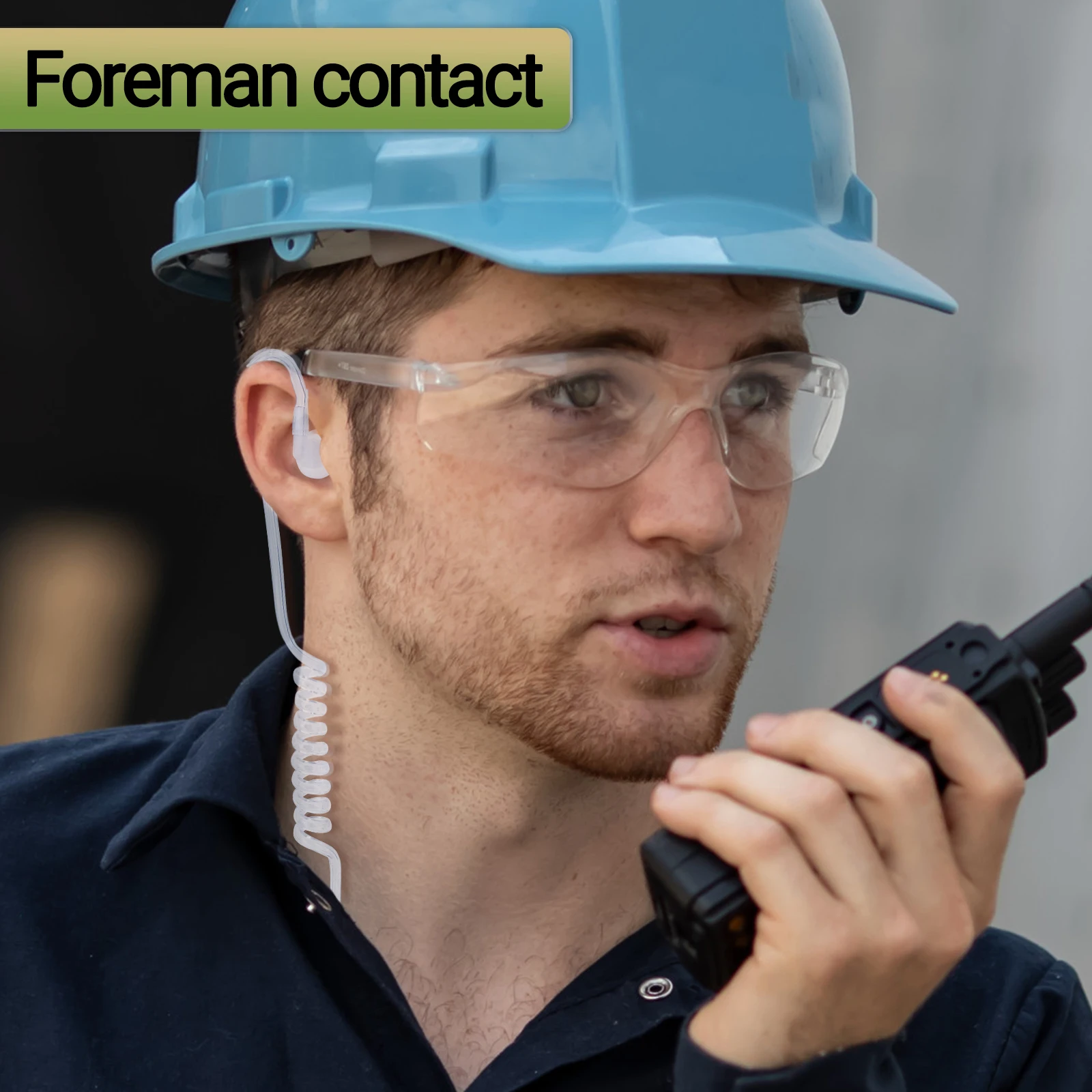 Walkie Talkie Microfoon 2-pins hoofdtelefoon Akoestische luchtbuis Oortelefoon Headsets Microfoon PTT voor UV-18Pro Kenwood UV-13 DM-1701 UV-5R Radio