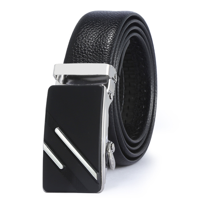 Cinturón de cuero PU para hombre, cinturón de negocios de alta calidad, hebilla automática dorada, hebilla de cintura, decoración de diamantes de imitación, cinturón de lujo para hombre
