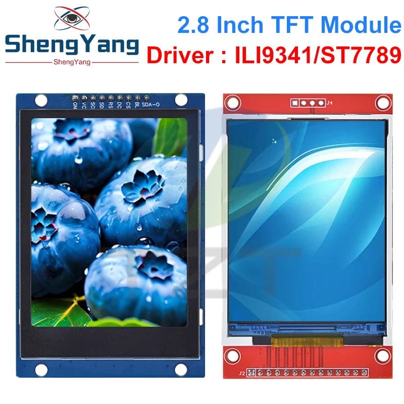 2.8" 240x320 SPI TFT LCD Serial Port Module With PCB Adapter Micro SD ILI9341 / ST7789V 5V/3.3V 2.8 inch LED Display For Arduino