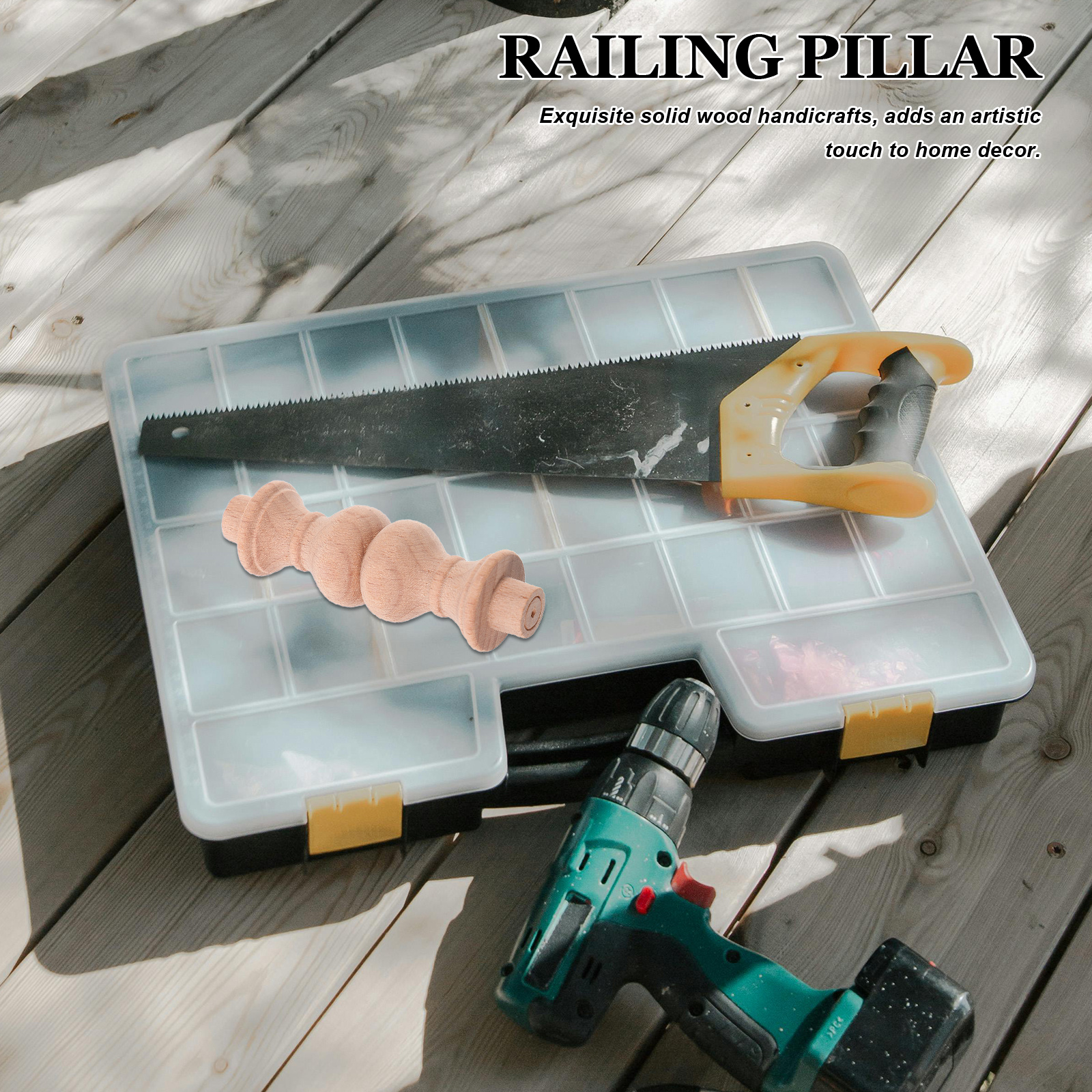 Coluna de cabaça de madeira sólida 63mm, eixo de madeira para decoração de casa, escada, balaústre, móveis, decoração artesanal, partição de jardim com 10 peças