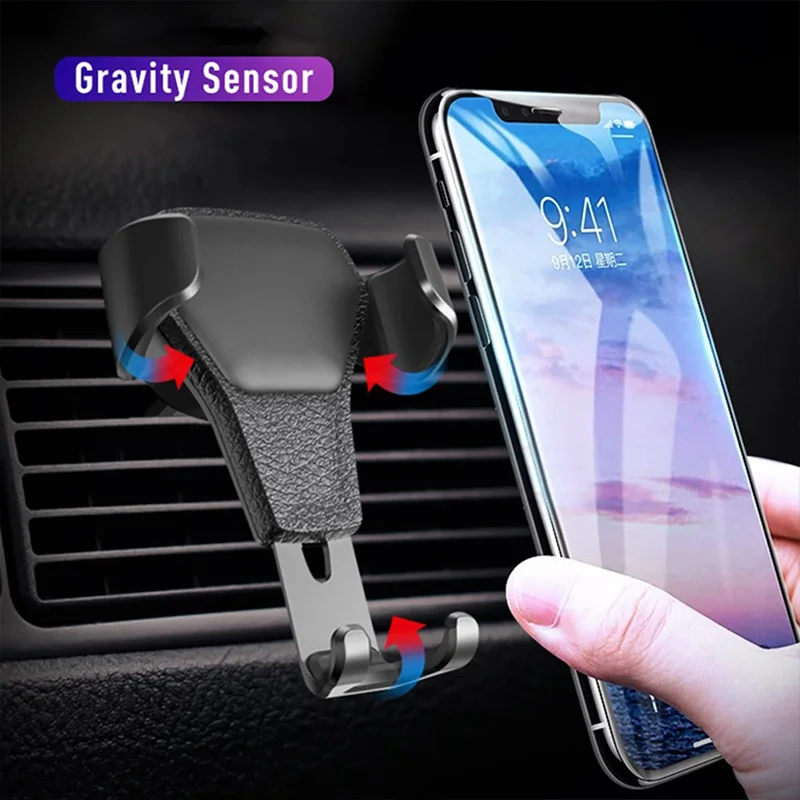 NEUE Schwerkraft Auto Halter Für Telefon Air Vent Clip Halterung Mobile Handy Ständer Smartphone GPS Unterstützung Für iPhone Handy