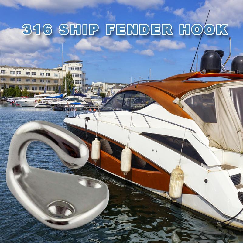 Multifuncional Marine Snap Hook, Aço inoxidável 316 Fending Hook Tug, Ganchos de grau marinho, Suprimentos para barcos