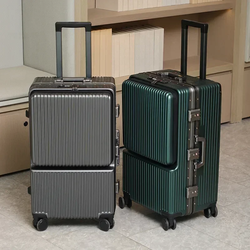 Multifunktionaler Koffer, Trolley, Koffer, Computer, Boarding, Reisegepäck, Koffer mit großem Fassungsvermögen, Passwortbox, Gepäck