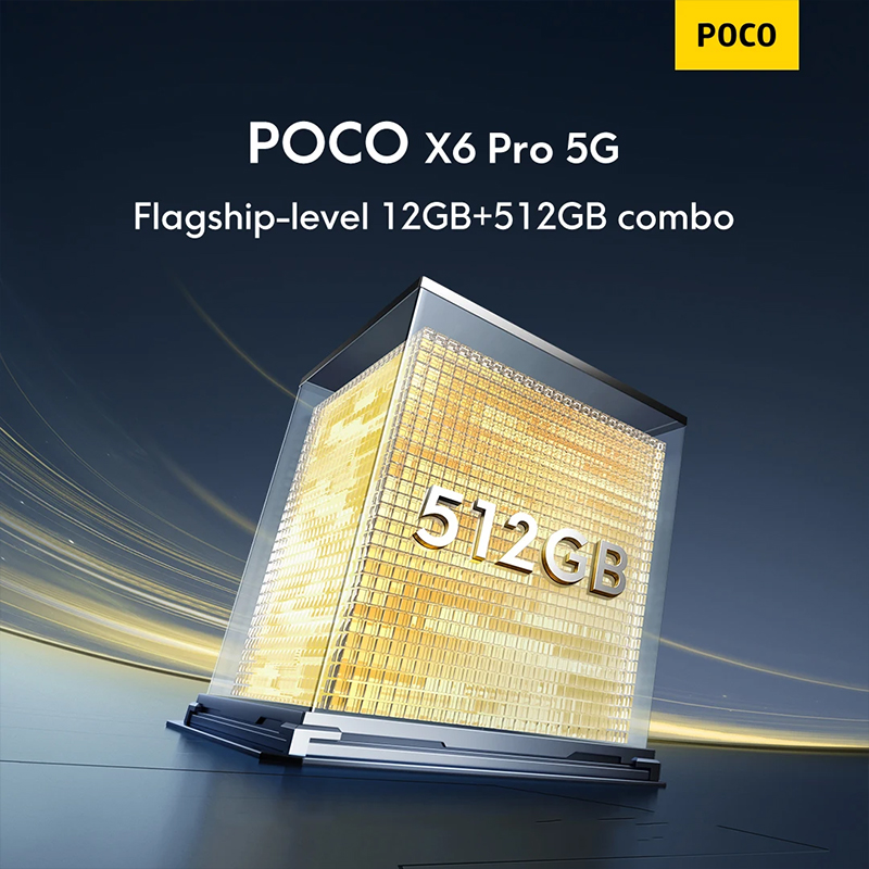 POCO X6 Pro 5G Versión Global Smartphone Dimensity 8300-Ultra 6.67"Flujo AMOLED DotDisplay 64MP NFC