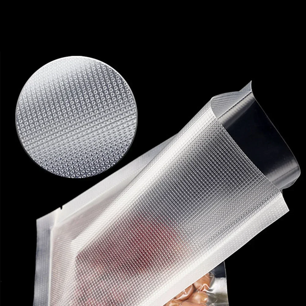 50 unids/lote bolsas de sellado de plástico al vacío para alimentos sin BPA bolsa sellada para conservación de alimentos bolsa selladora al vacío reutilizable para el hogar