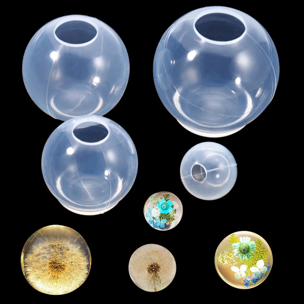 20-100mm Kugelform Silikonform 3D Planet Ball Epoxidharzform für DIY Epoxidharz Formen Handwerk Heimdekoration Werkzeuge