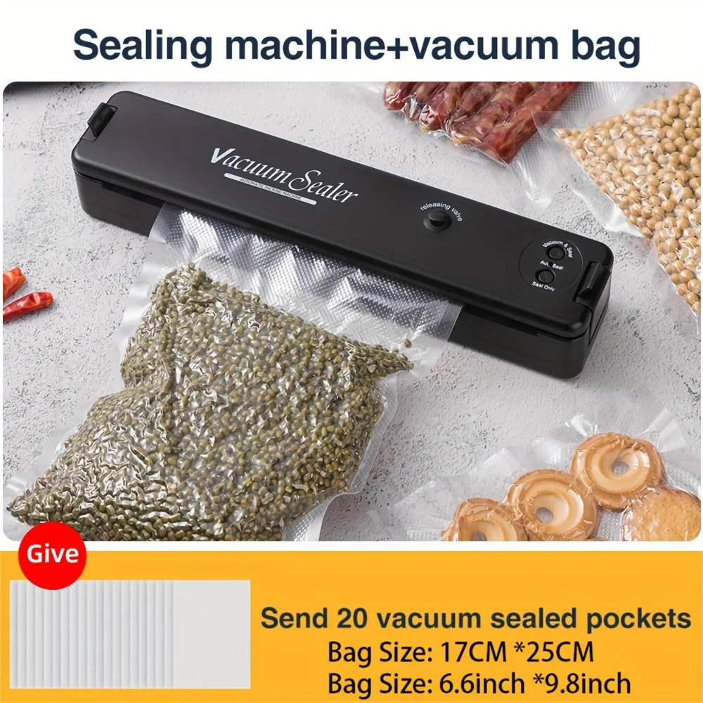 Machine à sceller sous vide pour aliments, système de scellage automatique pour conserver les aliments, pour le stockage des aliments secs avec 10 sacs scellés