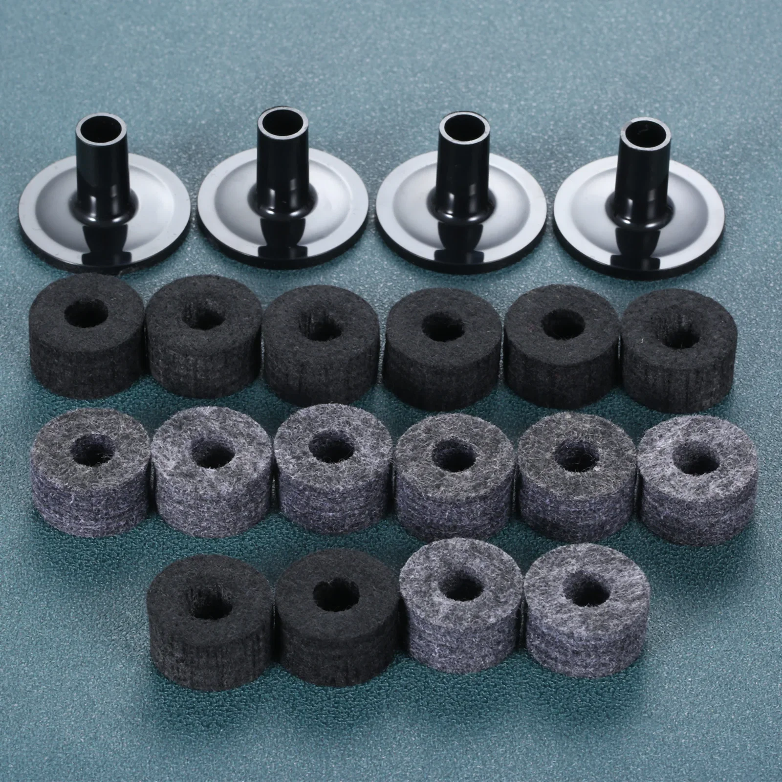 10 Cái/bộ Cái Chập Chả Đứng 25Mm Cảm Thấy Máy Giặt Với Kiêm La Bàn Tay Cho Trống Đứng Thiết Thực Nhạc Cụ Bộ Gõ Phụ Kiện Nhạc Cụ