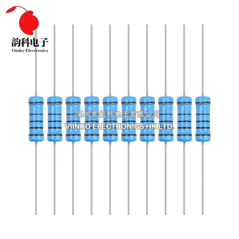 10 Uds 3W resistencia de película metálica 1% 0.1R - 2,2 M 2,2 10 100 150 220 270 330 470 1K 2,2K 4,7K 10K 15K 22K 47K 100K 220K 470K 1M ohm