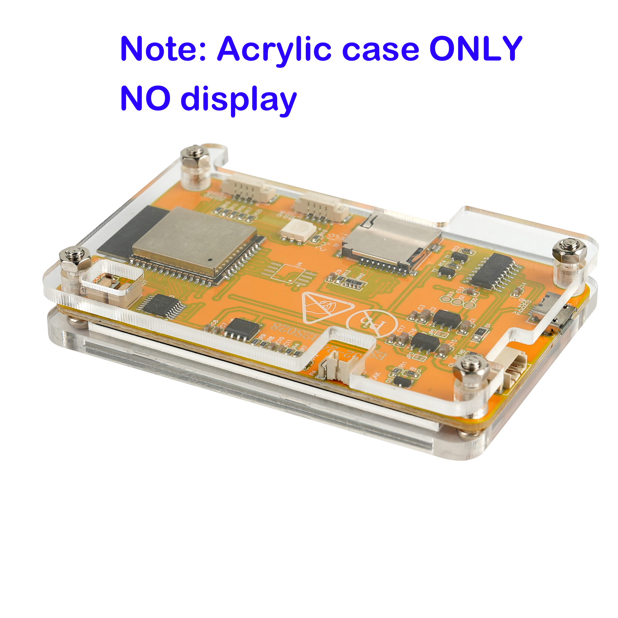 RCmall ESP32-2432S028R Acrylic Case for 2.8-inch Display ESP32 2.8inch TFT Touch Screen JC2432W328C ( Acrylic Case Only )
