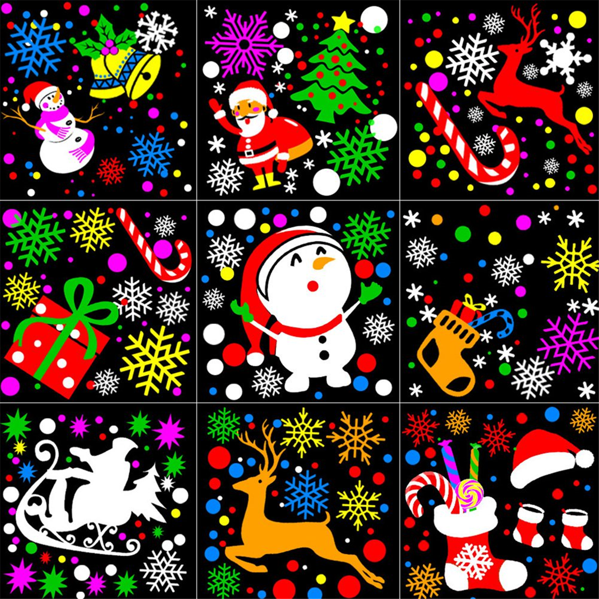 A72P Christmas Projector Lights Indoor 16 Patterns Led Projector Light for Xmas Holiday Carnival Garden US Plug