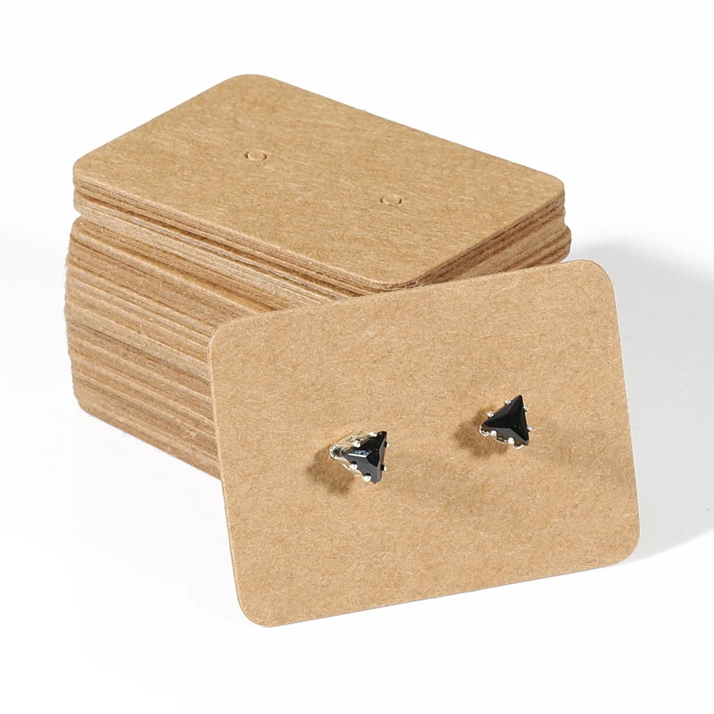 50 Stück 2,5 x 3,5 cm Ohrring-Display-Karte, Verpackung, Ohrstecker-Karte für DIY-Schmuck, Geschenk