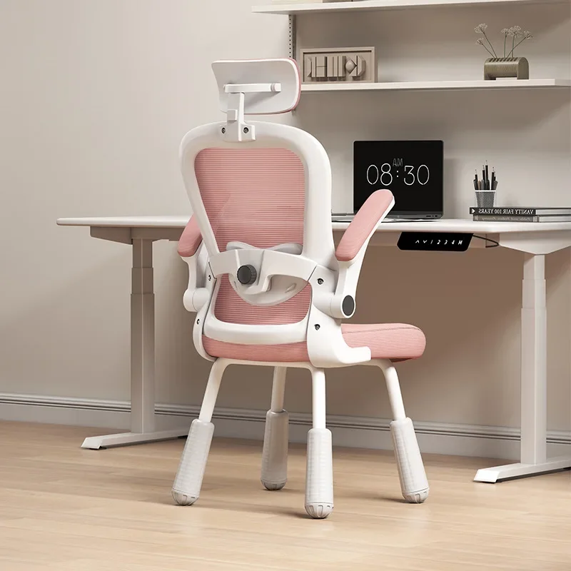 Cadeira de estudante de design mínimo com suporte de mão Cadeira de encosto ergonômico Mesa infantil doméstica e cadeira de escrita