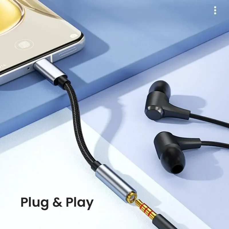 USB C - 3.5mmメスヘッドフォンジャックアダプター、タイプC - Auxオーディオドングルアダプター、Samsung Galaxy iPad Pro Pixel用