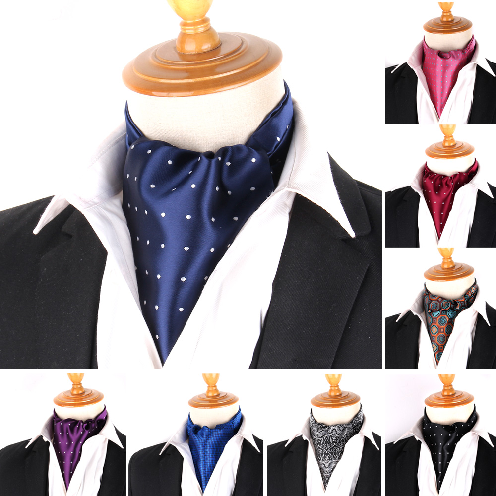 Ascot aught Craings.com-Cravate de luxe pour hommes, à pois, pour la présidence de mariage