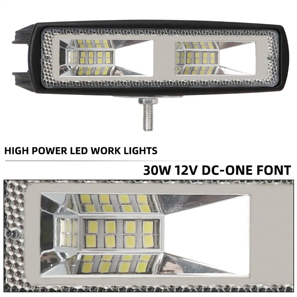 1ชิ้น35W 30W wrok แถบไฟ LED 2835LED 24SMD 16SMD สำหรับรถบรรทุกรถแทรกเตอร์ SUV 4x4รถนำไฟหน้ารถทำงานบาร์