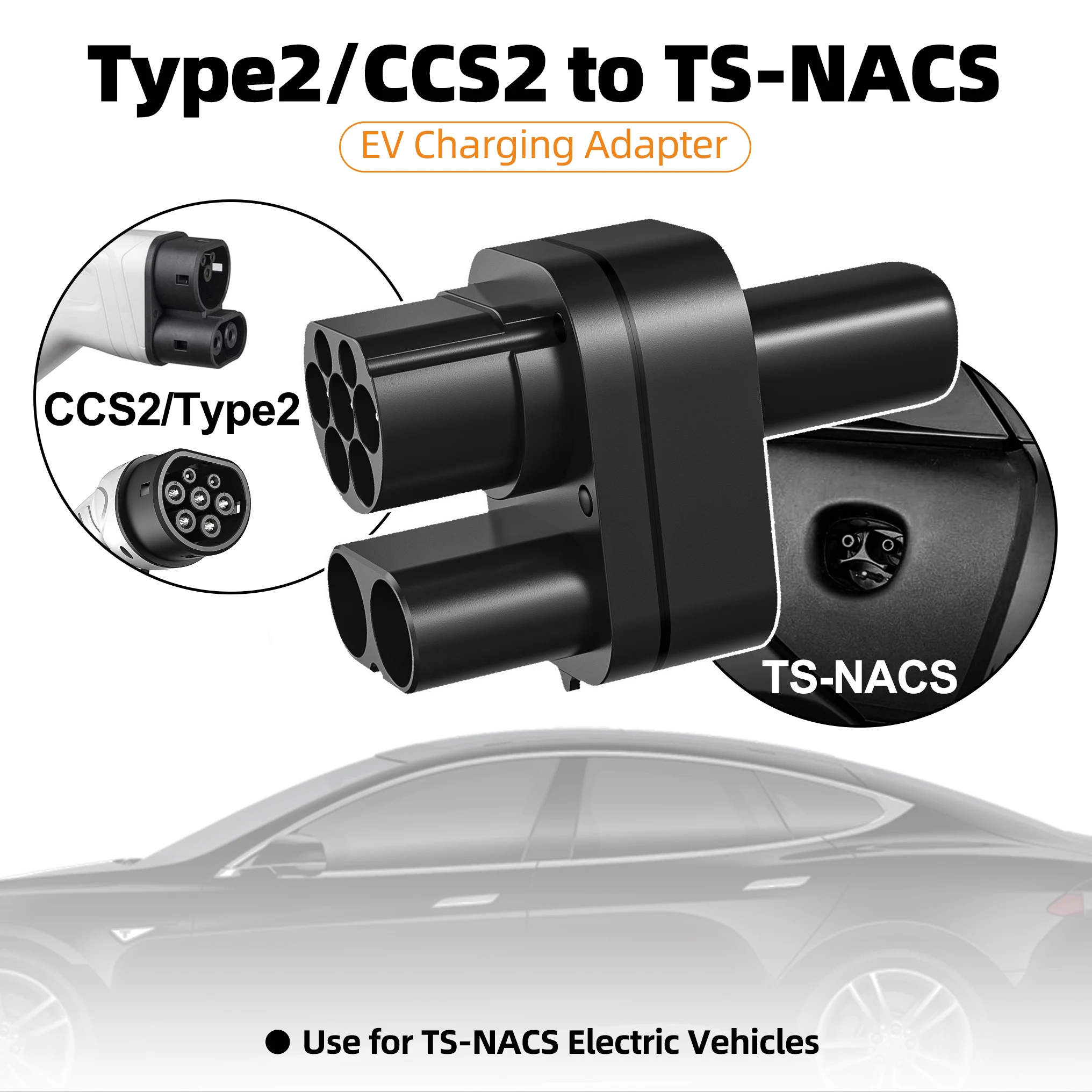 Feyree ccs2 para tesla ac + dc adaptador apto para tesla modelo 3/x/y feito nos eua ccs2 combo adaptador suporte ccs2 e tipo 2 ev carregador
