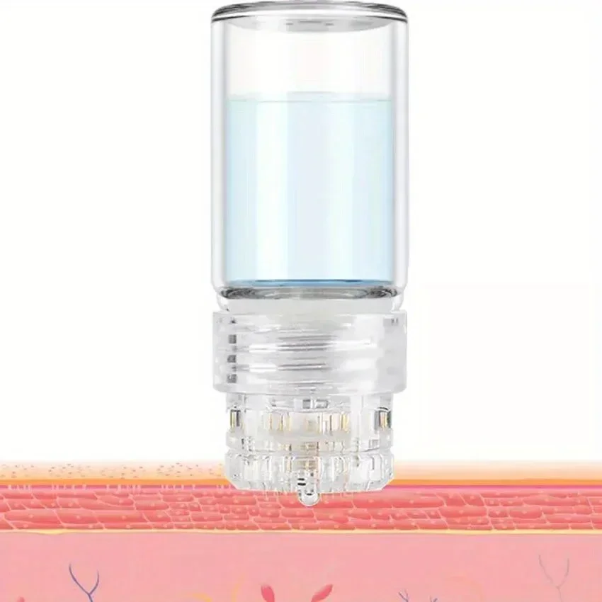 20 pinos micro titânio agulha dicas derma agulhas cuidados com a pele anti envelhecimento branqueamento garrafa rolo reutilizável