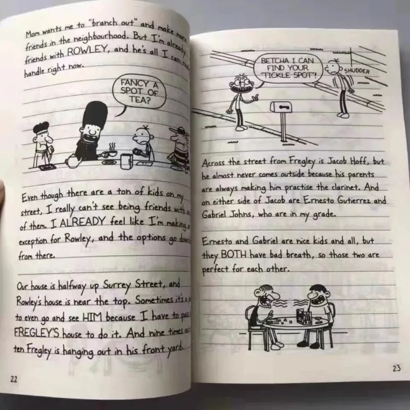 1-1000-0000-20 Tagebuch des wimpy kid englischen Buch tagebuchs der wimpy kid boxed Kinder fiktion bücher