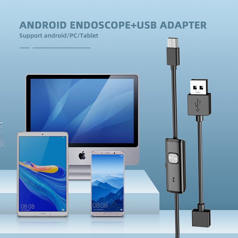 USB-эндоскоп типа C, 2 м/3,5 м, бороскоп для OTG, Android-телефона, ПК с Windows, MacBook, 5,5 мм, 7 мм, инспекционная змеиная камера