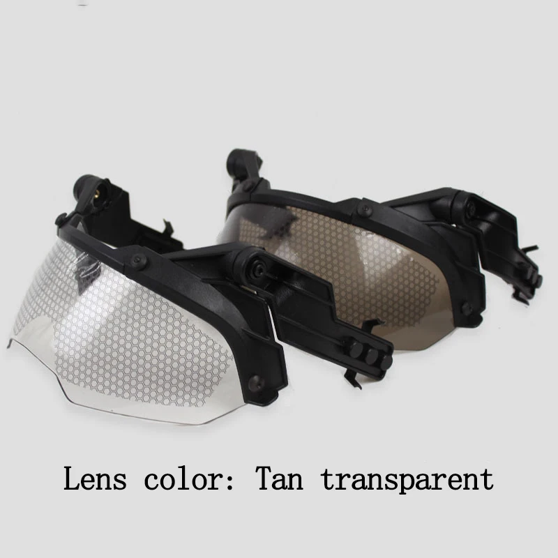 Guía RÁPIDA, gafas para casco táctico, guía para casco AF RÁPIDO desmontable de 90 grados, gafas protectoras antivaho y antidisturbios OP CS