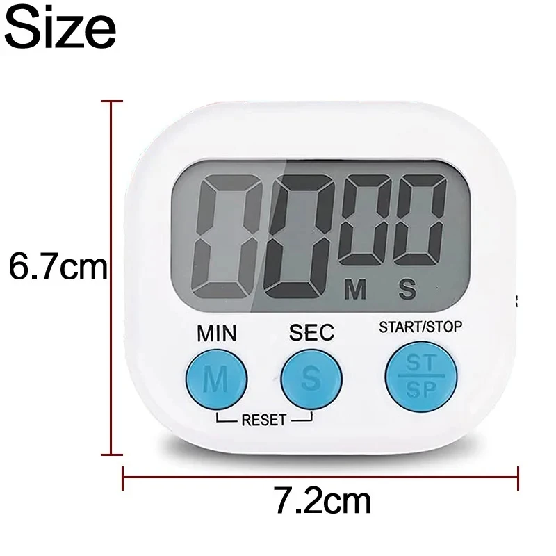1PC LCD จับเวลาครัวดิจิตอลแม่เหล็กทําอาหารขนาดใหญ่นับถอยหลัง CLEAR Loud ALARM Stonego อุปกรณ์ครัวหน้าแรก