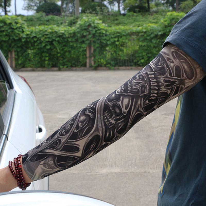 One Sleeve Outdoor Radfahren Tattoo Sonnenschutz Ärmel Sommer Tattoo Blume Arm Ärmel Mode-Stil