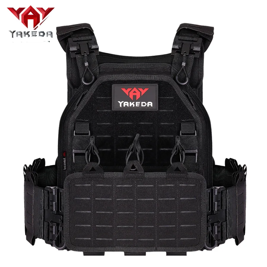 Chaleco de entrenamiento YAKEDA MOLLE chaleco de adiestramiento al aire libre 1000D chaleco impermeable y resistente al desgaste