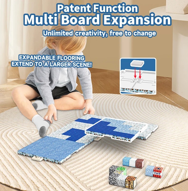 Plaque de Base magnétique variété plaques de Base Match Mine World bricolage blocs de construction magnétiques jouets pour garçons et filles enfants jouet cadeau