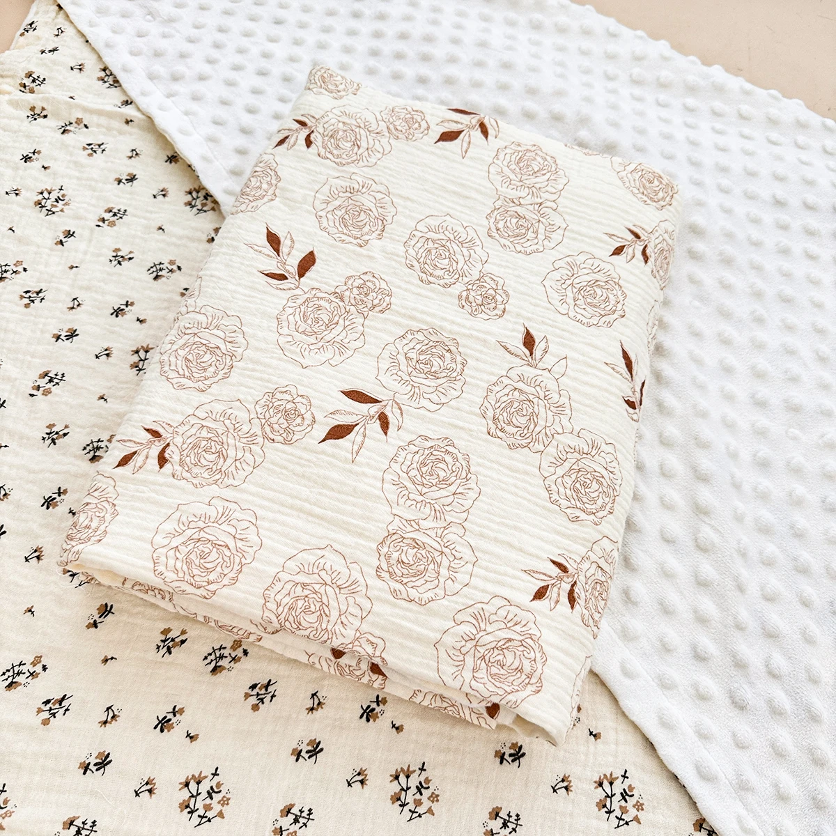 La coperta per neonato da 100 * 100 cm La coperta in puro cotone calda e confortevole offre un comfort morbido per i neonati