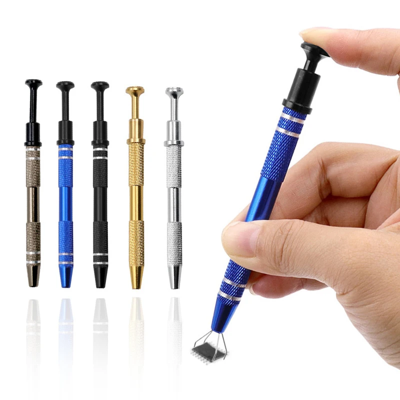 Estrattore di chip IC Raccoglitore di viti Componente elettronico Condensatore Grabber Vite Parti di precisione Pinza Estrattore di riparazione Pinza Utensile manuale