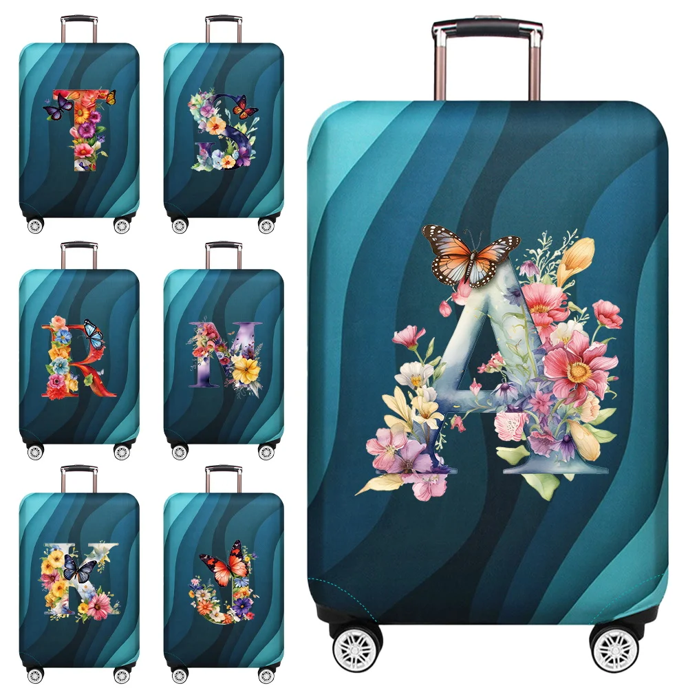 Gepäck Schutzhülle Staub Abdeckung Anti-Scratch Tragbare Koffer Kofferraum Halter Fall Reise Zubehör Schmetterling Brief Serie