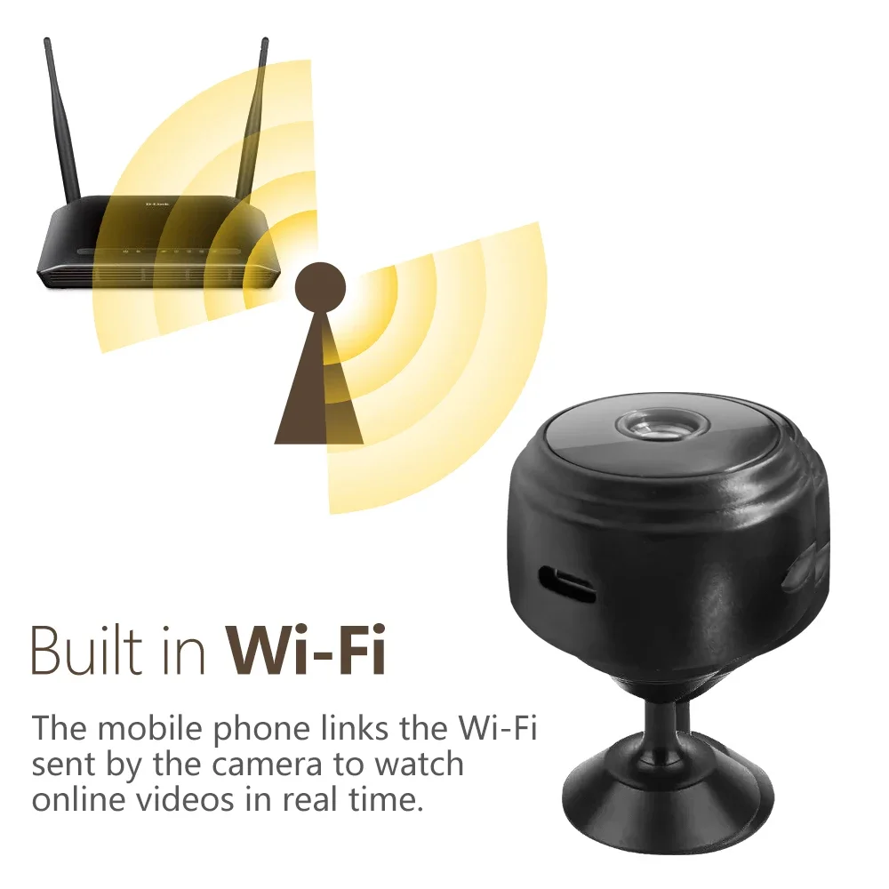 ​ ​ A9 WiFi Mini Kamera Wireless Smart Home Sicherheit Überwachung Video Recorder Schutz Kamera für Säuglinge und Haustiere ​