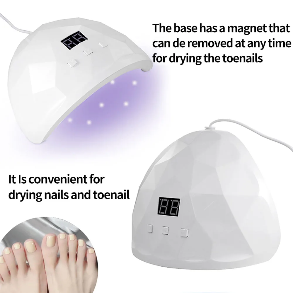 LULAA-Lámpara secadora de uñas de 88W, luz UV para uñas, protección de ojos, lámpara UV para uñas de Gel, esmalte de uñas en Gel, secador de curado, herramienta de salón para el hogar