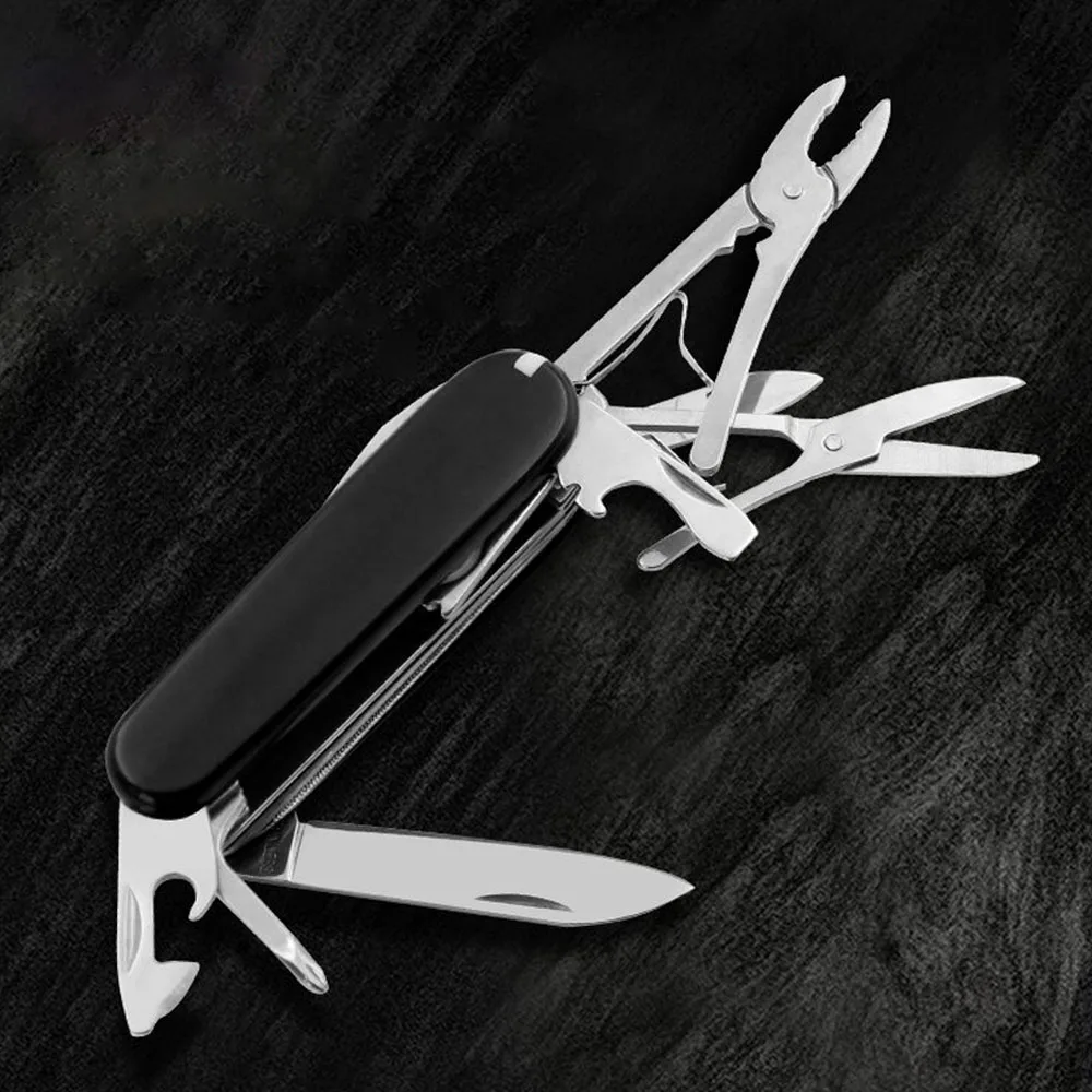 Cuchillo de bolsillo multifuncional, 30 funciones básicas, multiherramienta, herramientas de mano suizas, cuchillo militar para acampar al aire libre, equipo EDC, cuchillos de supervivencia