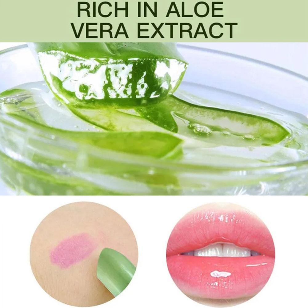천연 ALOE VERA 온도 변화 컬러 젤리 립스틱, 오래 지속되는 모이스처라이징 립 메이크업, 립 밤, 립 글로스, 신제품