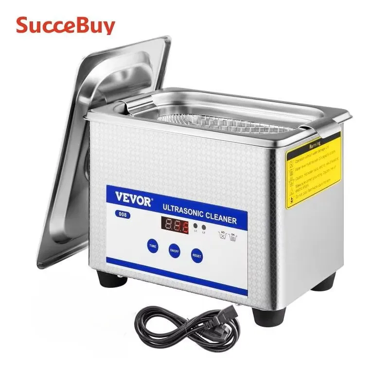 SucceBuy-limpiador ultrasónico portátil, lavadora de limpieza de 800ml, Mini lavavajillas de 35W, baño por ultrasonido, electrodoméstico sónico
