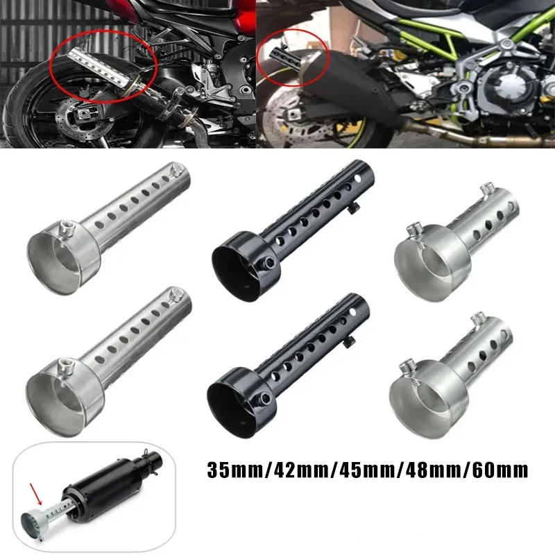 Universal Motorrad 35mm 42mm 45mm 48mm 60mm DB Killer Auspuff Kann Schalldämpfer Einsatz Schallwand DB Killer Schalldämpfer Edelstahl